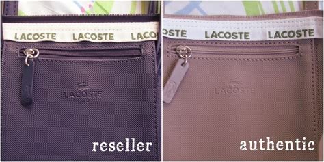 authentic lacoste tote bag original vs fake|lacoste bag stitching.